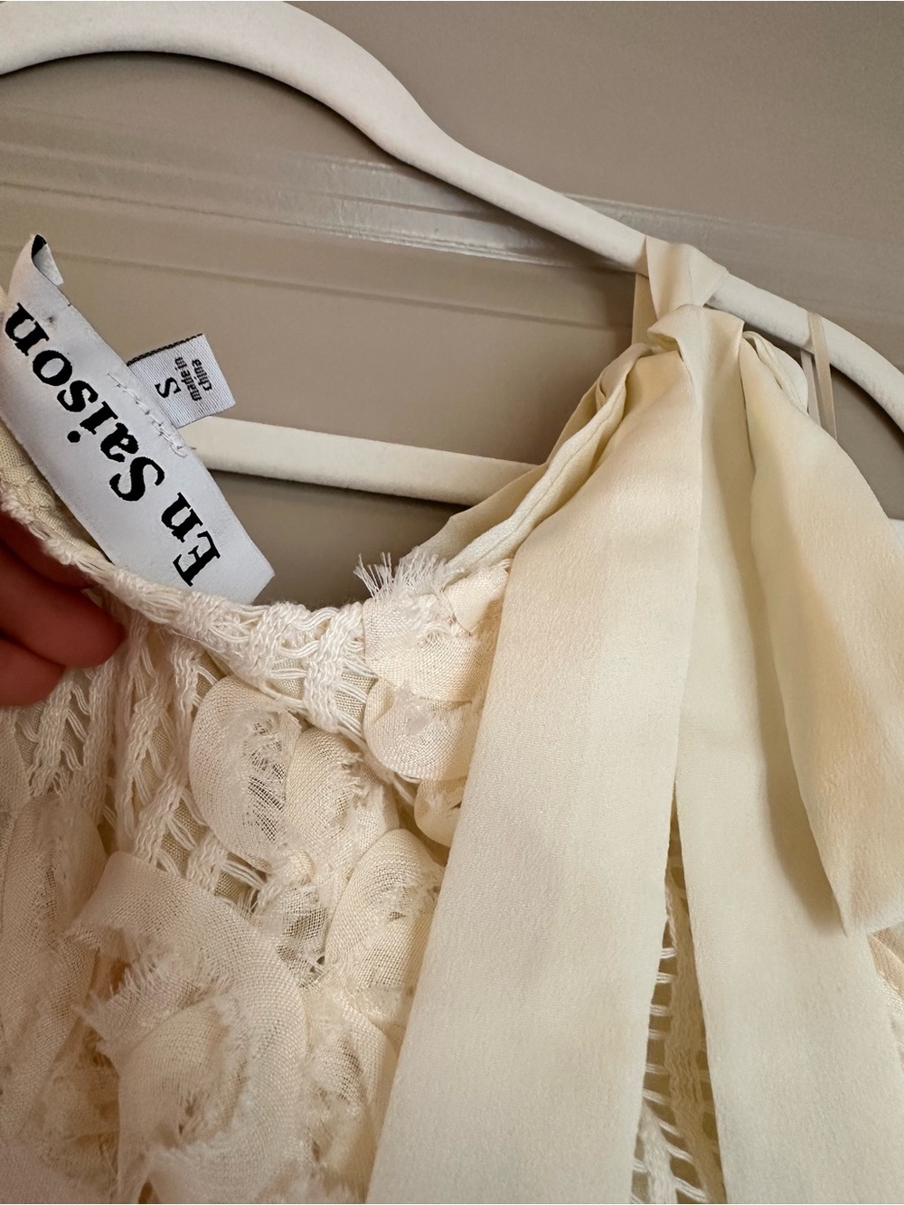 NWT En Saison Crochet Midi Dress - Picture 6 of 6